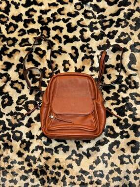 Altosy Small Genuine Leather 4-in-1 Convertible Backpack Purse